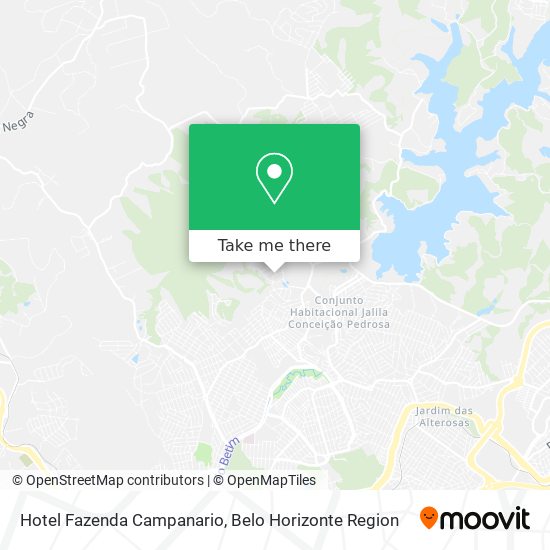 Hotel Fazenda Campanario map