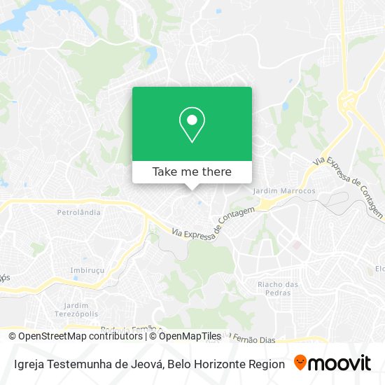 Igreja Testemunha de Jeová map