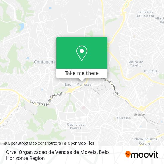 Orvel Organizacao de Vendas de Moveis map