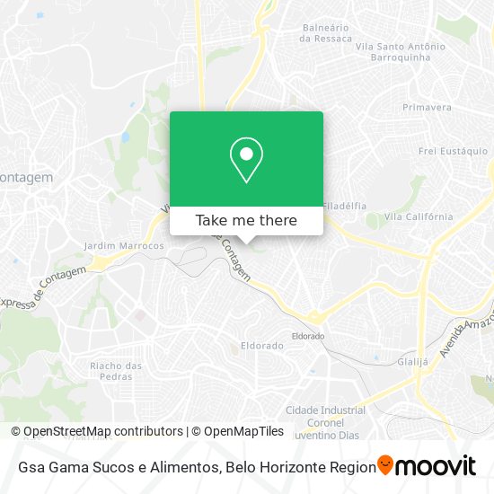 Gsa Gama Sucos e Alimentos map