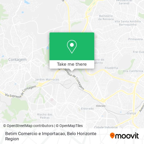 Betim Comercio e Importacao map