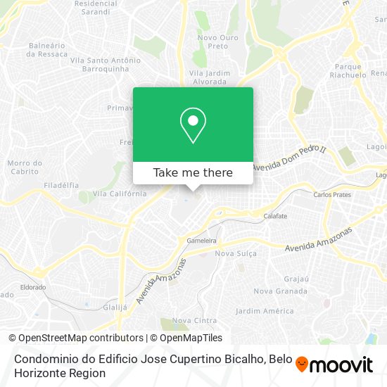 Mapa Condominio do Edificio Jose Cupertino Bicalho