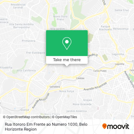 Rua Itororo Em Frente ao Numero 1030 map