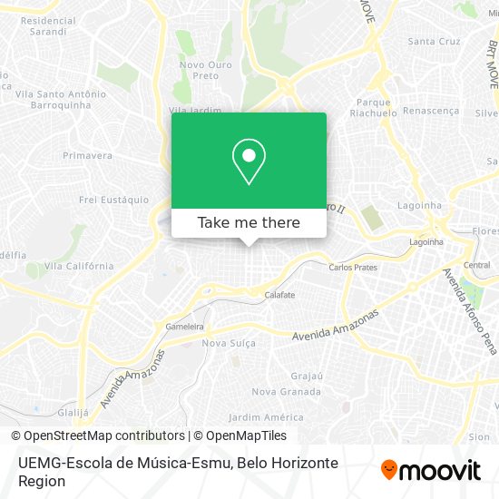 UEMG-Escola de Música-Esmu map