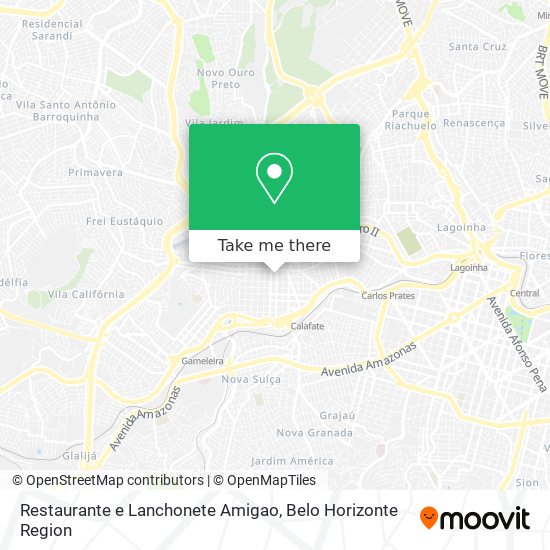 Restaurante e Lanchonete Amigao map
