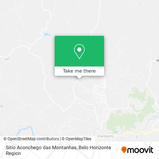 Sitio Aconchego das Montanhas map