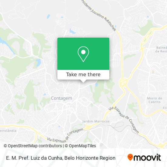 E. M. Pref. Luiz da Cunha map
