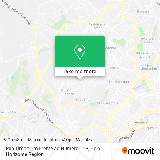 Rua Timbo Em Frente ao Numero 158 map