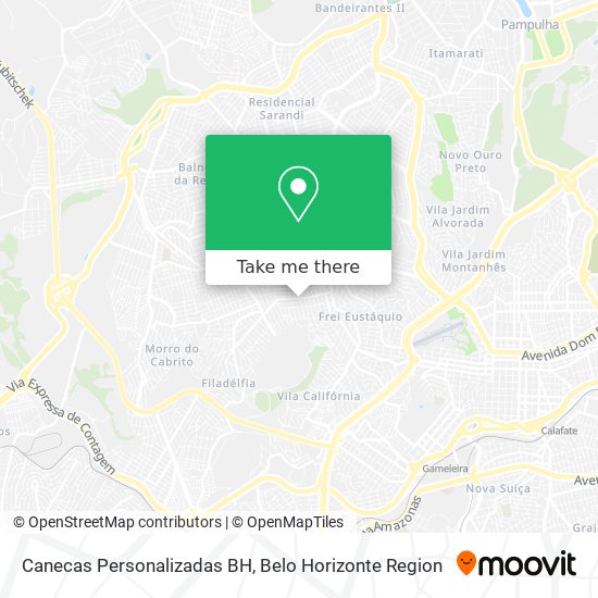 Canecas Personalizadas BH map