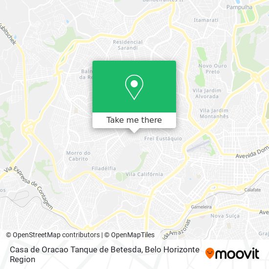 Casa de Oracao Tanque de Betesda map