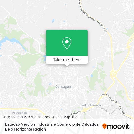 Estacao Vergios Industria e Comercio de Calcados map