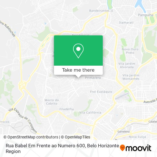 Rua Babel Em Frente ao Numero 600 map