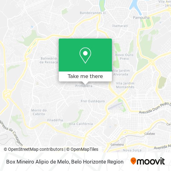 Mapa Box Mineiro Alipio de Melo