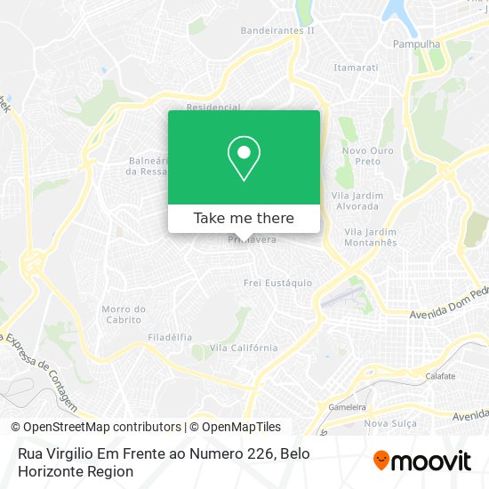 Rua Virgilio Em Frente ao Numero 226 map