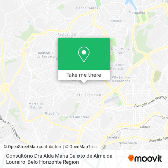 Consultório Dra Alda Maria Calixto de Almeida Loureiro map