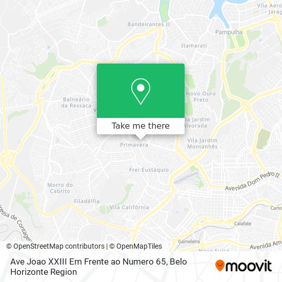 Ave Joao XXIII Em Frente ao Numero 65 map