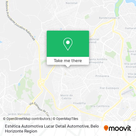 Estética Automotiva Lucar Detail Automotive map