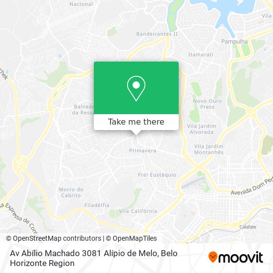 Av Abílio Machado 3081 Alípio de Melo map