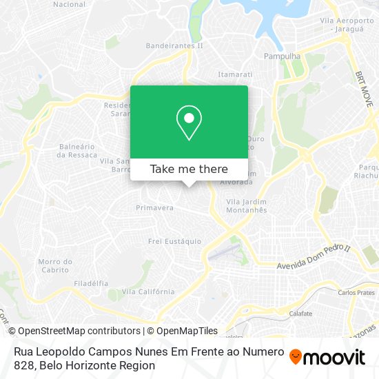 Rua Leopoldo Campos Nunes Em Frente ao Numero 828 map