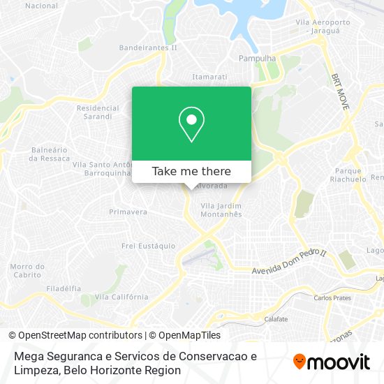 Mega Seguranca e Servicos de Conservacao e Limpeza map