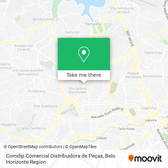 Comdip Comercial Distribuidora de Peças map