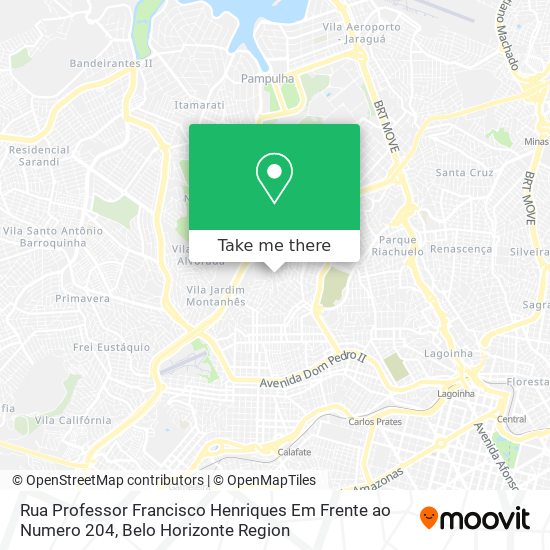 Rua Professor Francisco Henriques Em Frente ao Numero 204 map