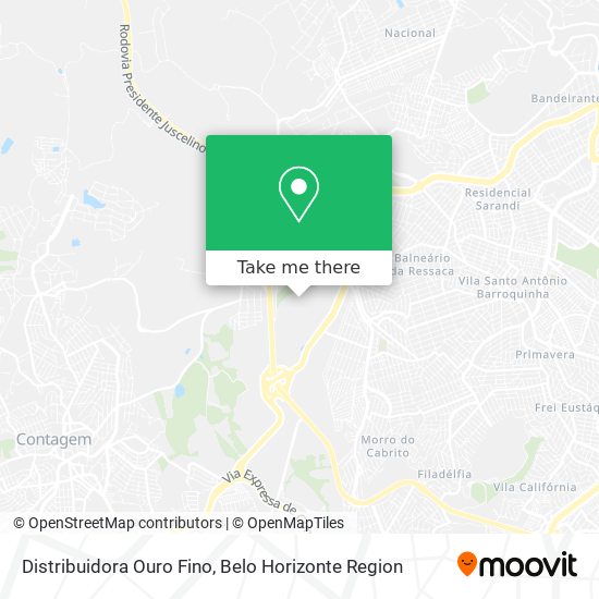 Distribuidora Ouro Fino map