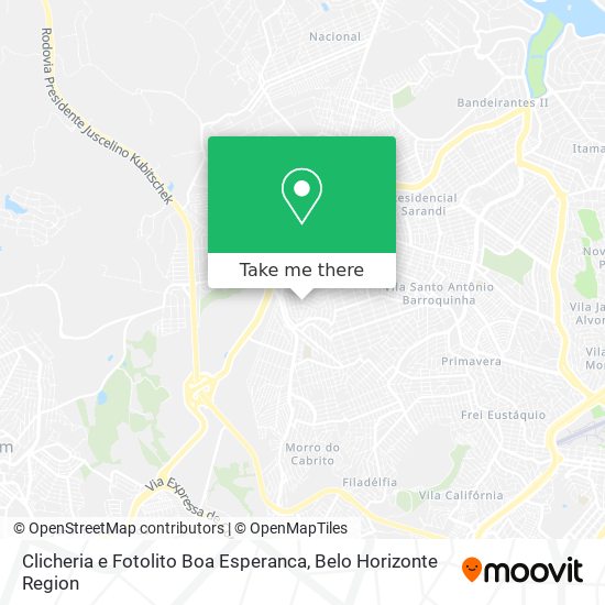 Clicheria e Fotolito Boa Esperanca map