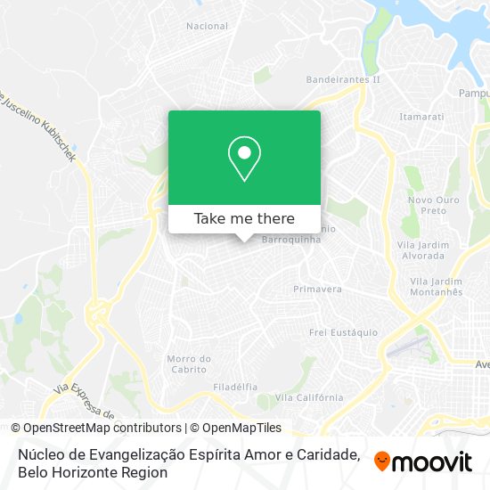Núcleo de Evangelização Espírita Amor e Caridade map