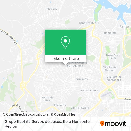 Grupo Espírita Servos de Jesus map