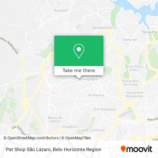 Pet Shop São Lázaro map