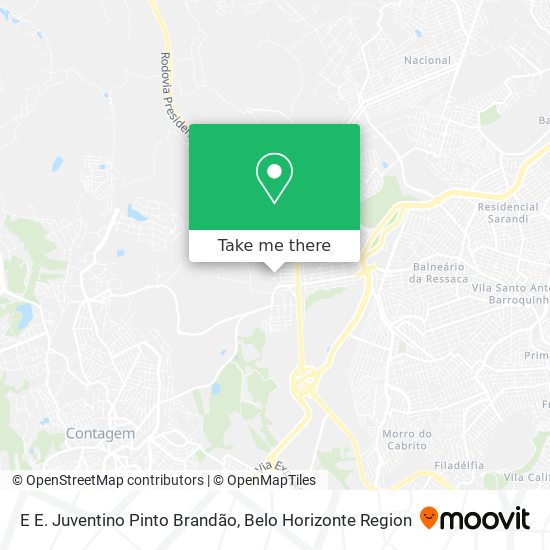E E. Juventino Pinto Brandão map