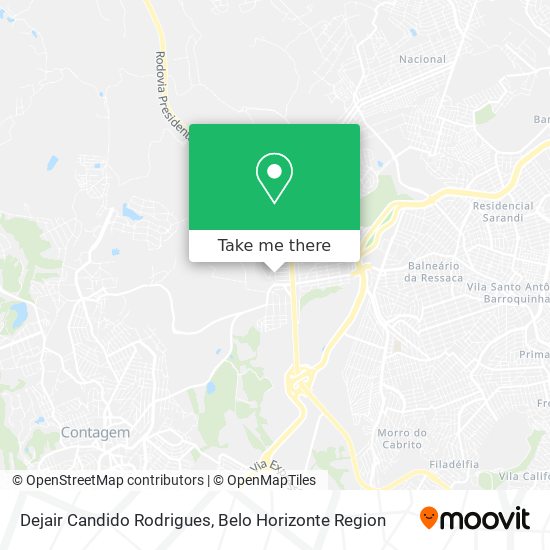 Dejair Candido Rodrigues map