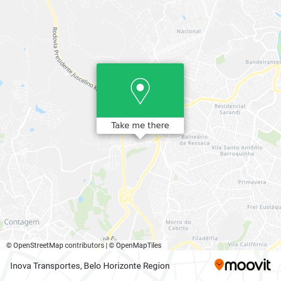 Inova Transportes map