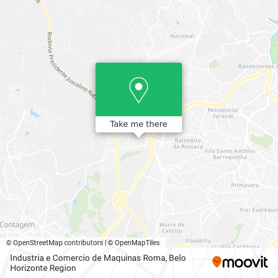 Industria e Comercio de Maquinas Roma map