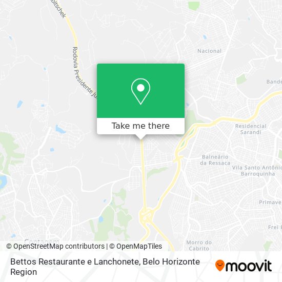 Bettos Restaurante e Lanchonete map