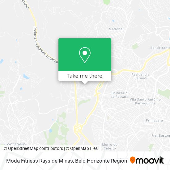 Moda Fitness Rays de Minas map