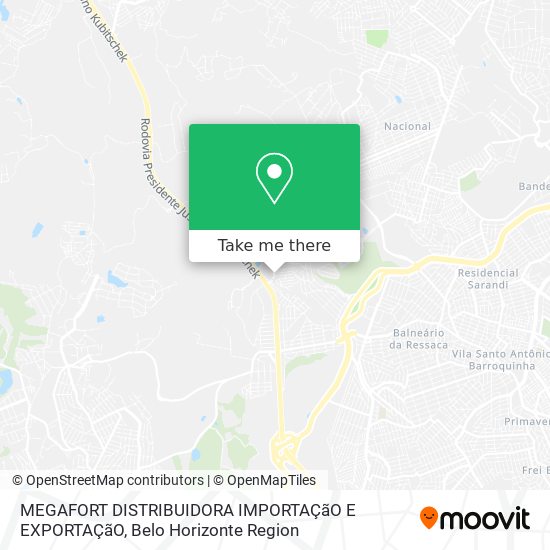MEGAFORT DISTRIBUIDORA IMPORTAÇãO E EXPORTAÇãO map