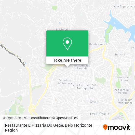 Restaurante E Pizzaria Do Gege map