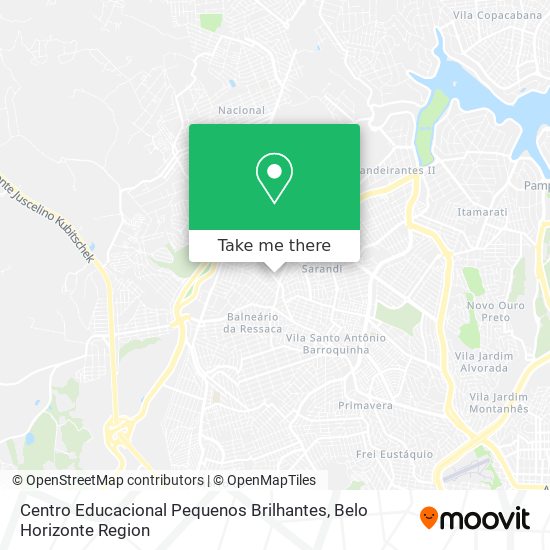 Centro Educacional Pequenos Brilhantes map