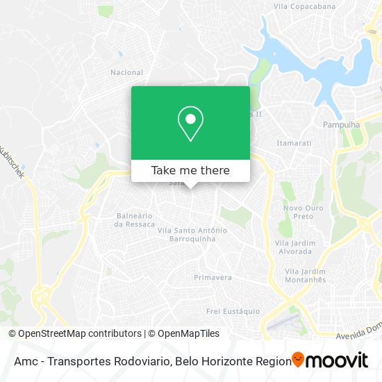 Amc - Transportes Rodoviario map