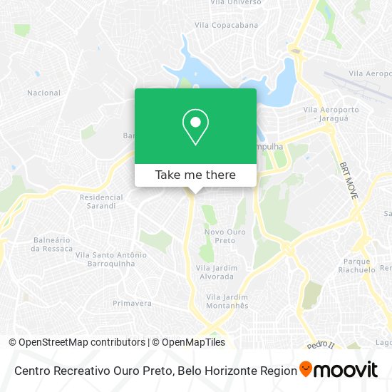 Centro Recreativo Ouro Preto map