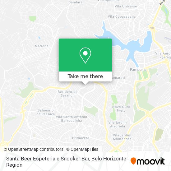 Mapa Santa Beer Espeteria e Snooker Bar