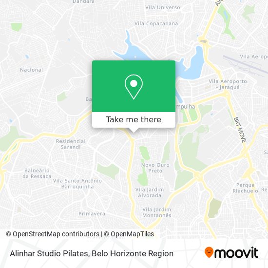 Alinhar Studio Pilates map