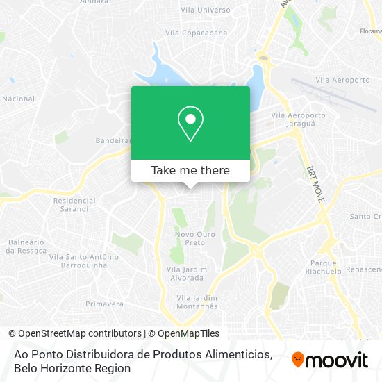 Mapa Ao Ponto Distribuidora de Produtos Alimenticios