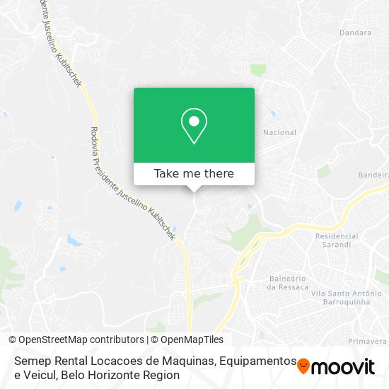 Semep Rental Locacoes de Maquinas, Equipamentos e Veicul map