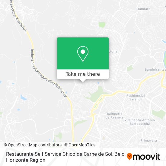 Restaurante Self Service Chico da Carne de Sol map