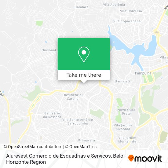 Alurevest Comercio de Esquadrias e Servicos map