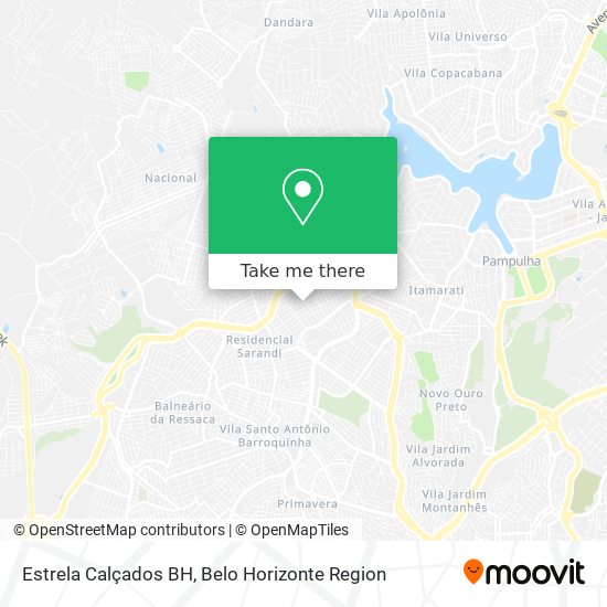 Estrela Calçados BH map