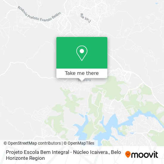 Projeto Escola Bem Integral - Núcleo Icaivera. map